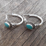 Chic™ | Boucles d'oreilles rétro turquoise — Groumia