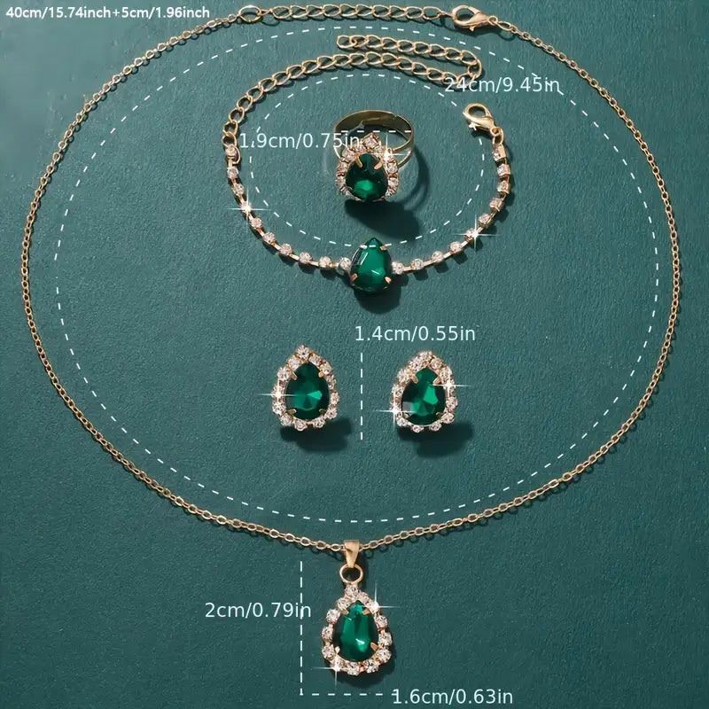 Ensemble de Bijoux Elisandre Vermont | Or — Groumia