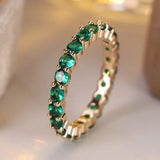Bague Éternité Émeraude en Or — Groumia