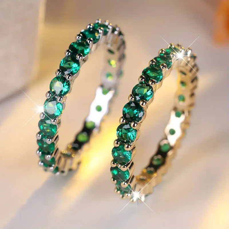 Bague Éternité Émeraude en Or — Groumia