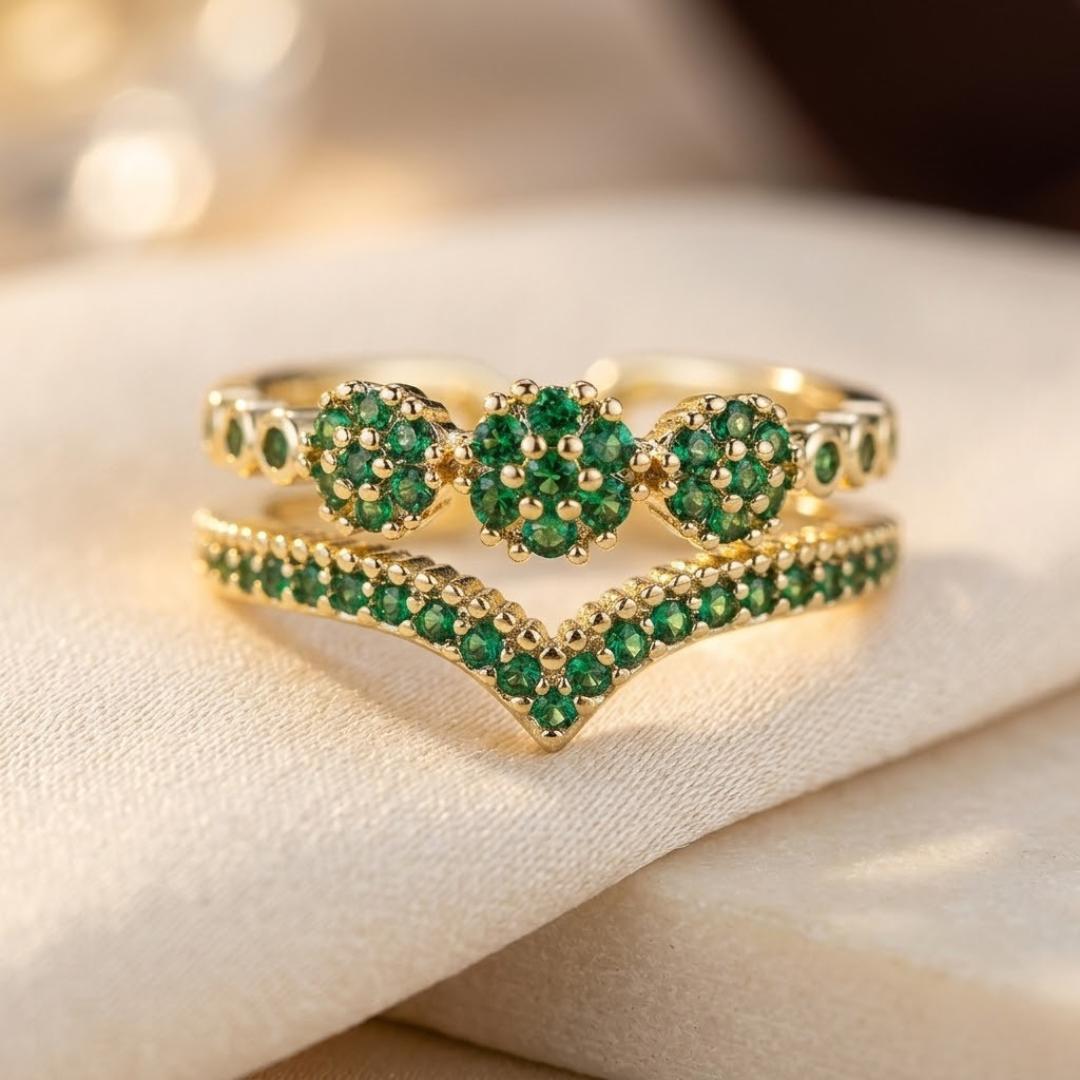 Bague en Émeraude et Or — Groumia