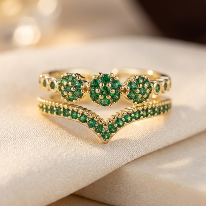 Bague en Émeraude et Or — Groumia
