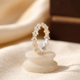 Bague Florale en Argent — Groumia