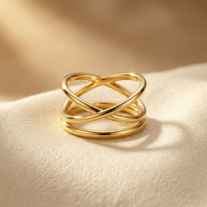 Bague Enveloppante Minimaliste en Or — Groumia