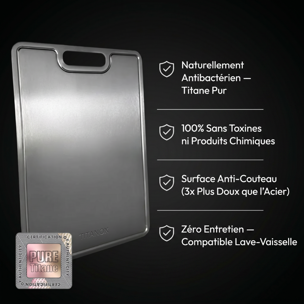 Planche de découpe en titane Groumia®