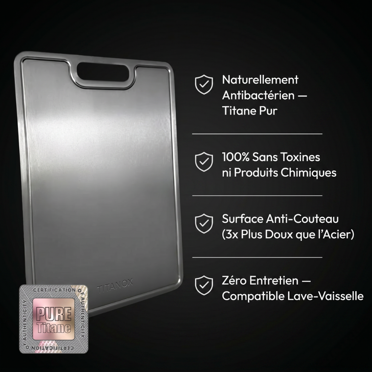 Planche de découpe en titane Groumia®
