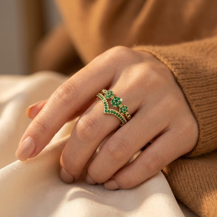 Bague en Émeraude et Or — Groumia