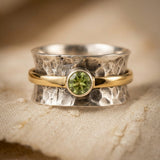 Bague rustique en argent et or — Groumia