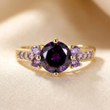 Bague Accent en Or et Améthyste — Groumia
