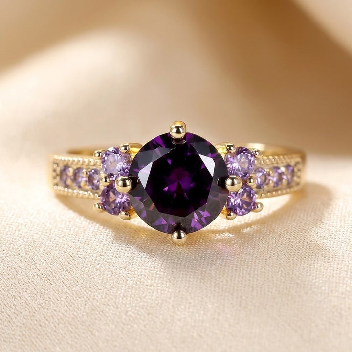 Bague Accent en Or et Améthyste — Groumia