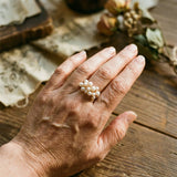 Bague Vintage avec des Perles Lumineuses — Groumia