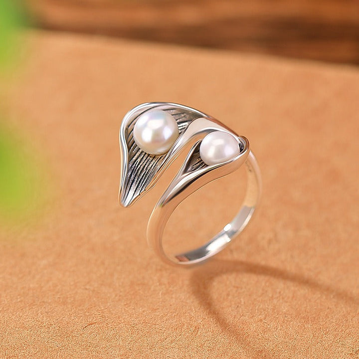 Bague Vintage en Or et Argent avec Marguerites — Groumia