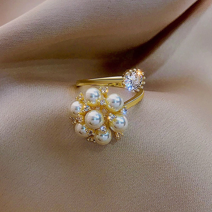 Bague réglable avec des perles mignonnes — Groumia