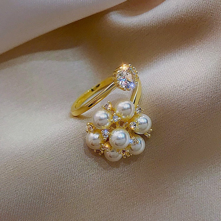 Bague réglable avec des perles mignonnes — Groumia