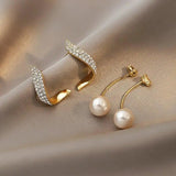 Boucles d'oreilles en or avec perles — Groumia