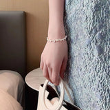 Bracelet « Céline » avec des marguerites — Groumia