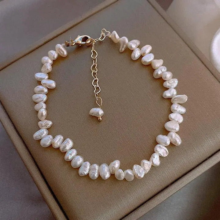 Bracelet « Céline » avec des marguerites — Groumia