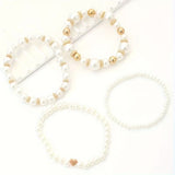 Bracelets en perles blanches — Groumia