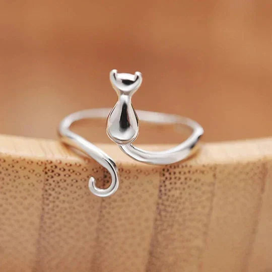 Boyle™ | Bague Chat Vintage Ouverte — Groumia