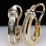 Boucles d'oreilles vintage en or et diamants — Groumia