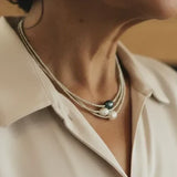 Collier en perles naturelles — Groumia