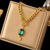 Collier Pendentif Émeraude — Groumia