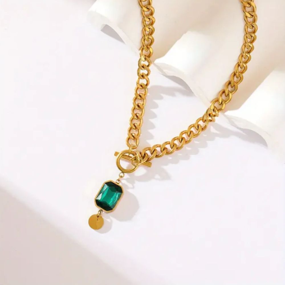 Collier Pendentif Émeraude — Groumia