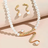 Ensemble cadeau en perles naturelles : collier et boucles d'oreilles — Groumia