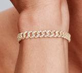 Bracelet Cubain Pave — Groumia