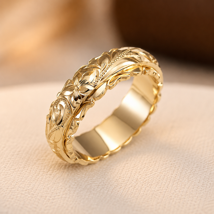 Bague Fleur en Or Antique | Or — Groumia