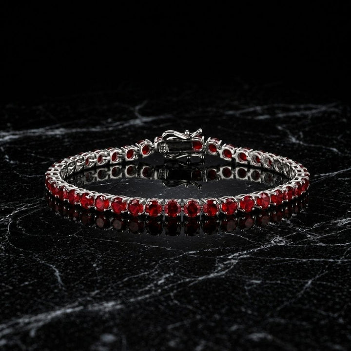 Bracelet de Tennis en Rubis — Groumia