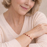 Bracelet Ophelyra Garnetelle Or — Groumia