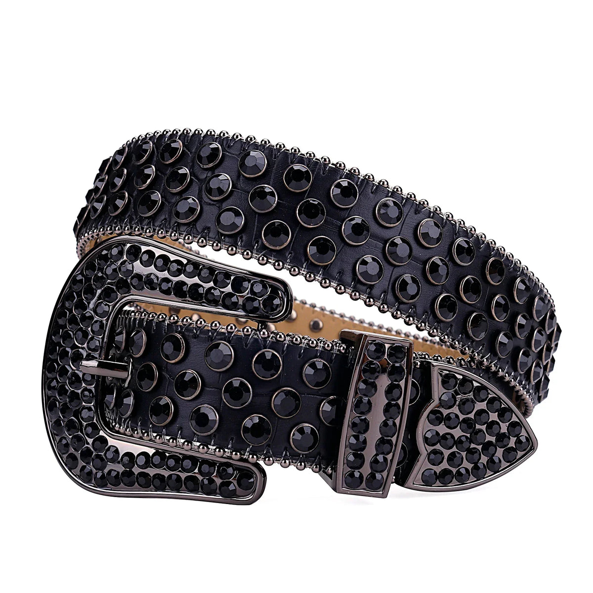 Ceinture strass noir — Groumia