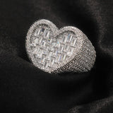 Bague coeur diamant — Groumia