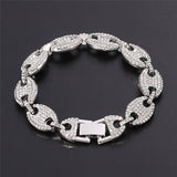 Bracelet graine de café diamant — Groumia