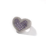 Bague coeur diamant — Groumia