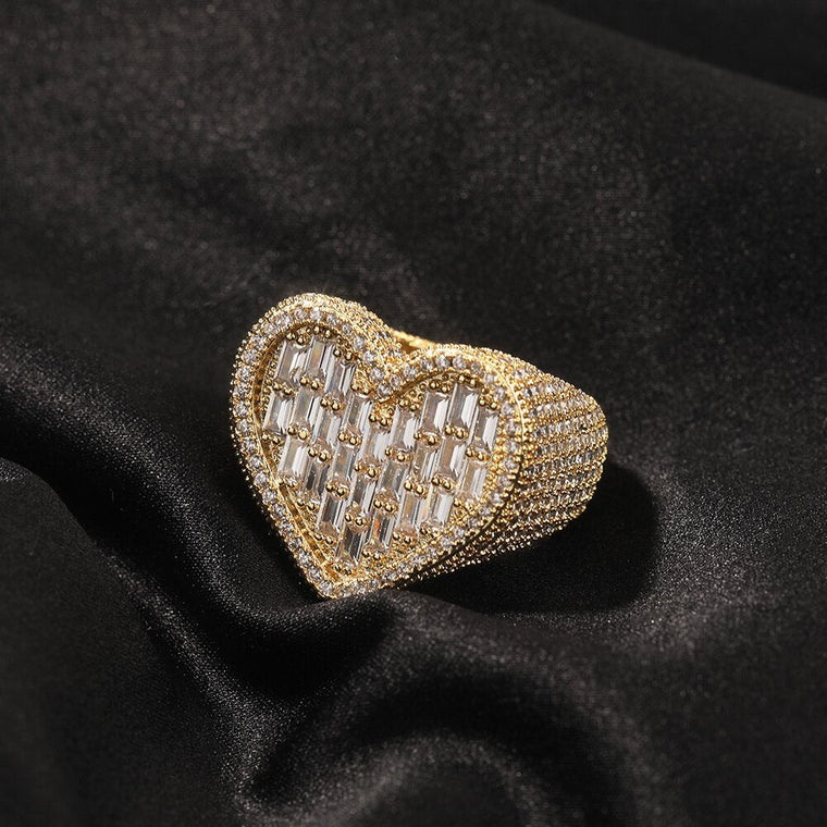 Bague coeur diamant