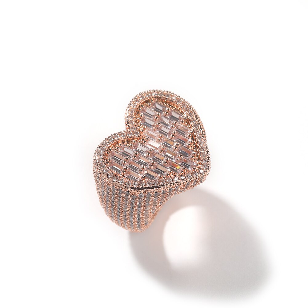 Bague coeur diamant — Groumia