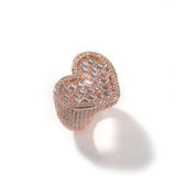 Bague coeur diamant — Groumia