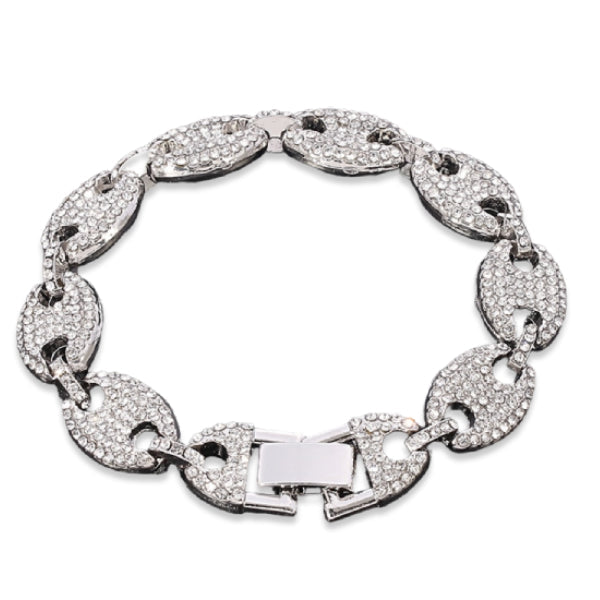Bracelet graine de café diamant — Groumia