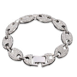 Bracelet graine de café diamant — Groumia