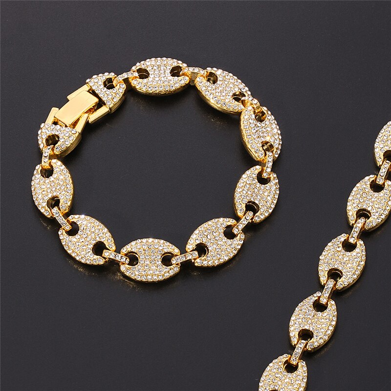 Bracelet graine de café diamant — Groumia
