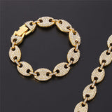 Bracelet graine de café diamant — Groumia