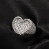 Bague coeur diamant — Groumia