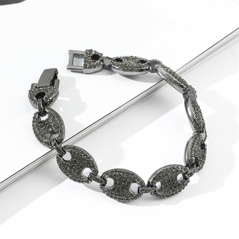 Bracelet graine de café diamant — Groumia
