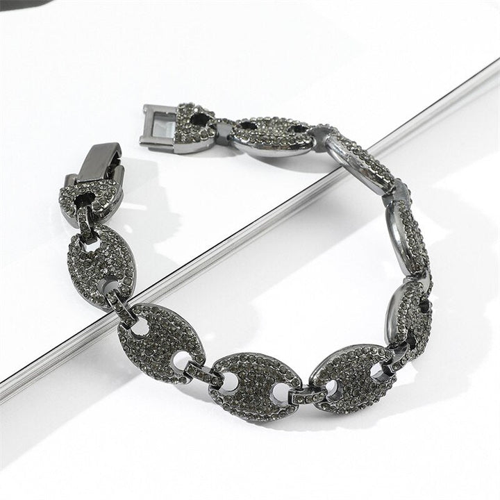Bracelet graine de café diamant — Groumia