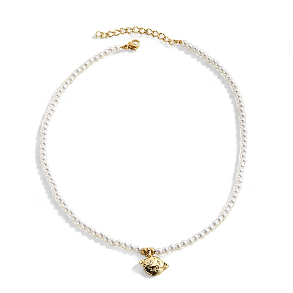Collier perle planete — Groumia