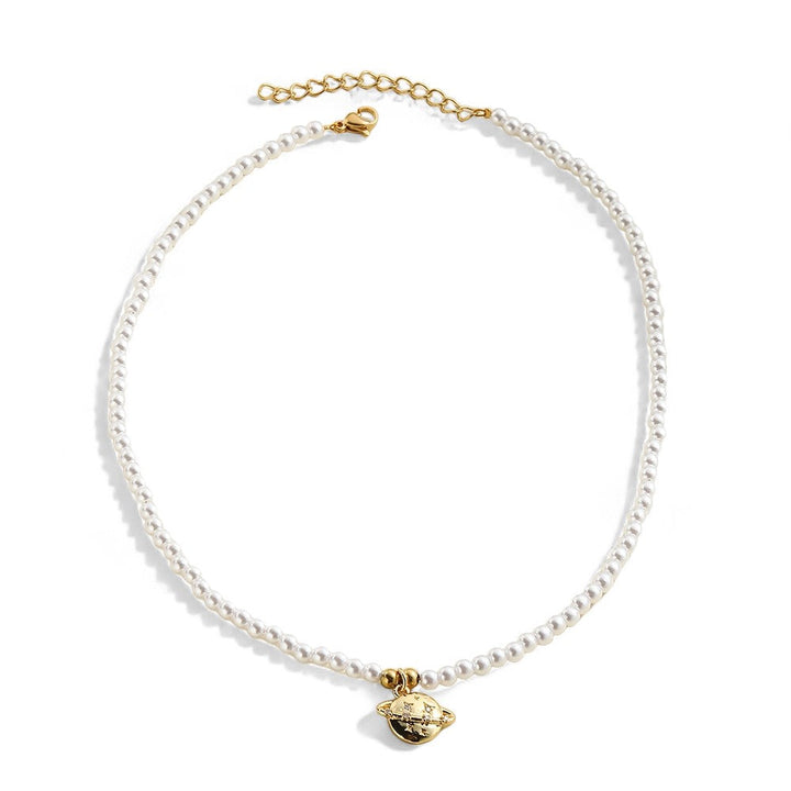 Collier perle planete — Groumia