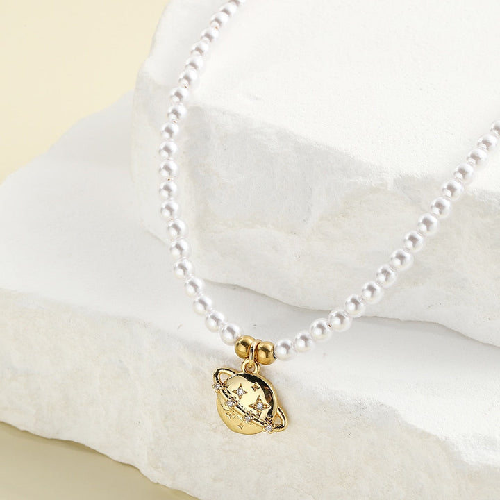 Collier perle planete — Groumia