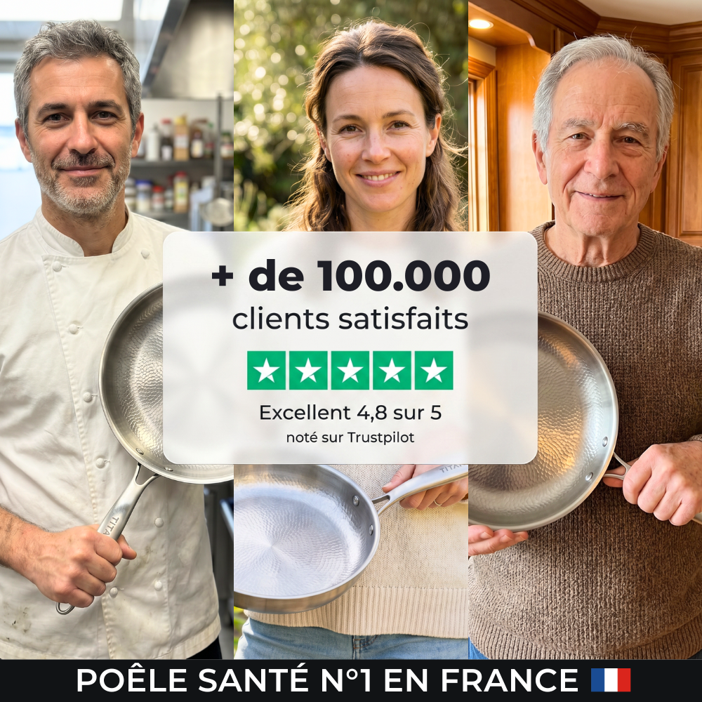 Poêle Groumia™ en titane pur, sans PFAS